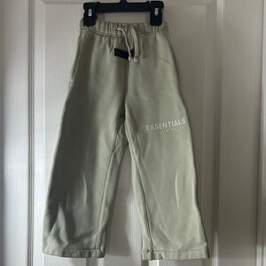 Essentials Sage Green Logo Sweatpants